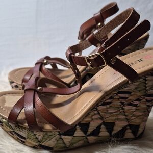 JustFab Cancun Wedge Womens 8